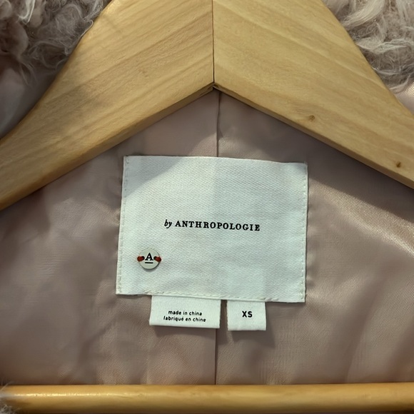 Anthropologie Pink Faux Fur Duster - Picture 6 of 6